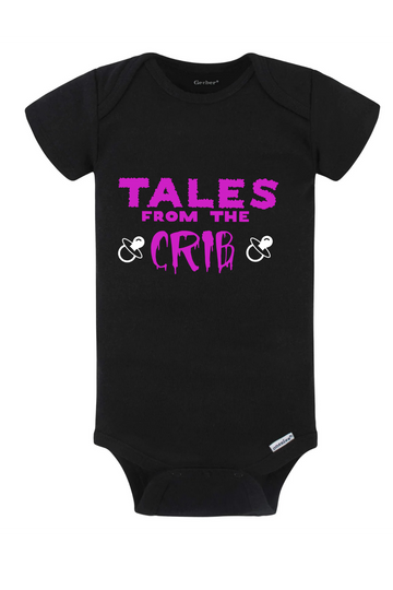 Tales From The Crib Purple Onesie
