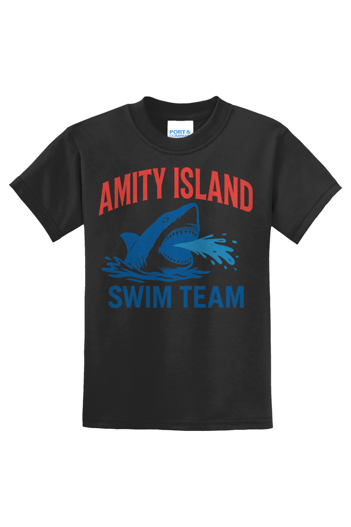 Amity Swim Team T-Shirt - black
