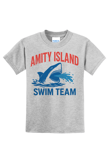 Amity Swim Team T-Shirt - gray