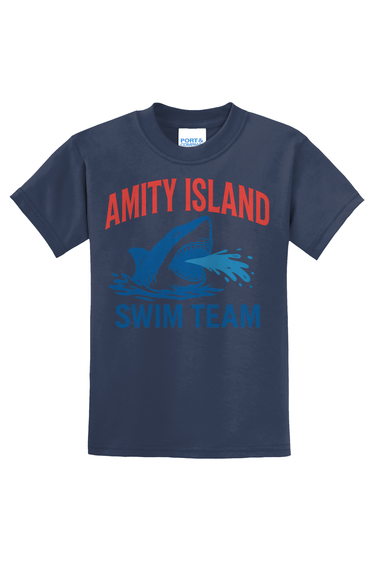 Amity Swim Team T-Shirt - navy blue