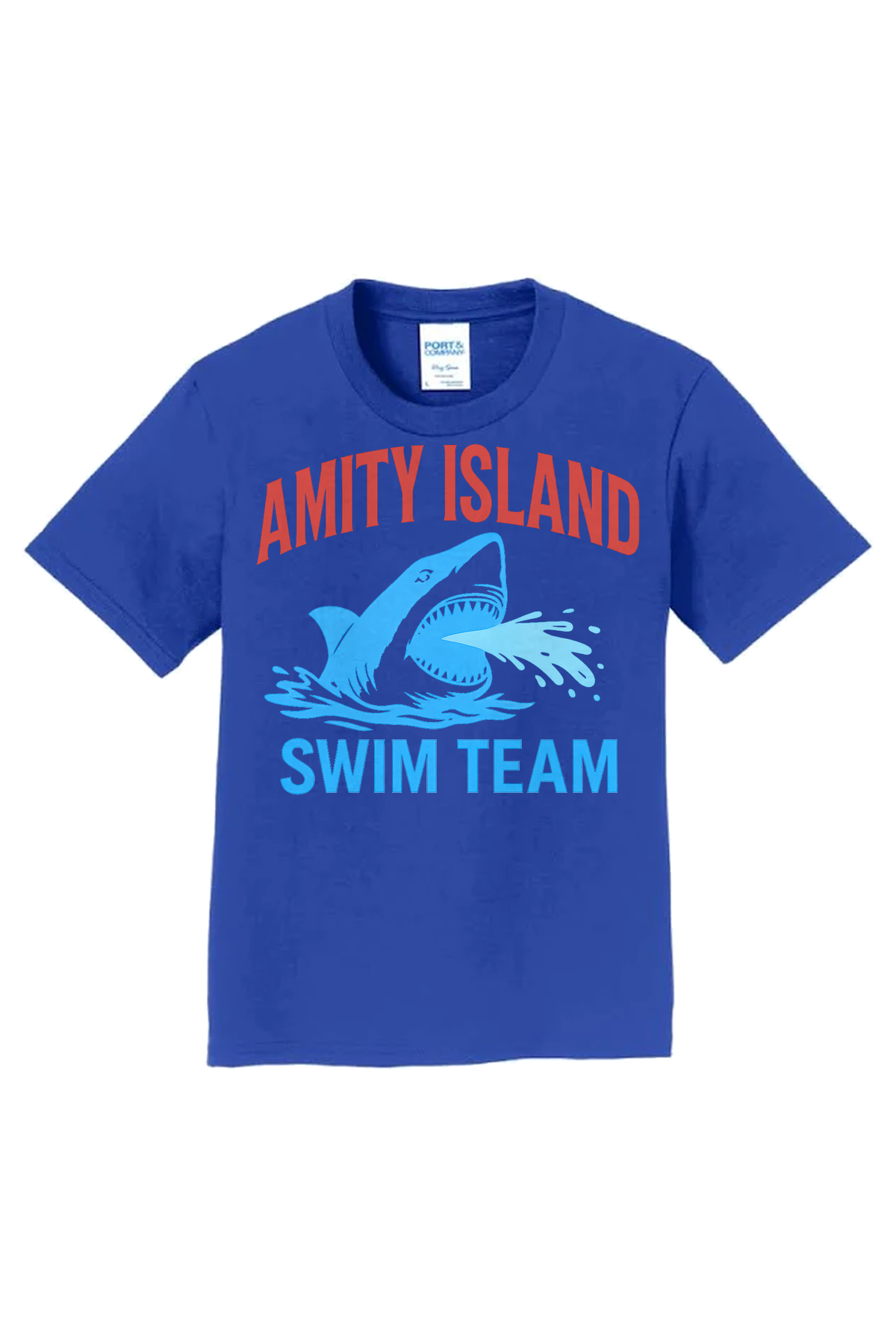 Amity Swim Team T-Shirt - royal blue