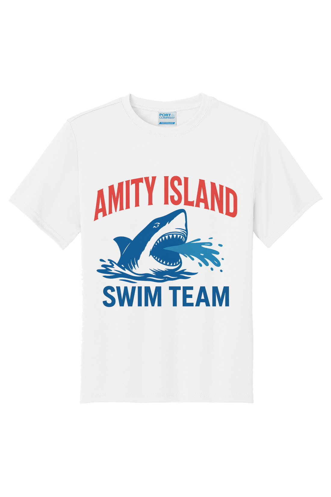 Amity Swim Team T-Shirt - white