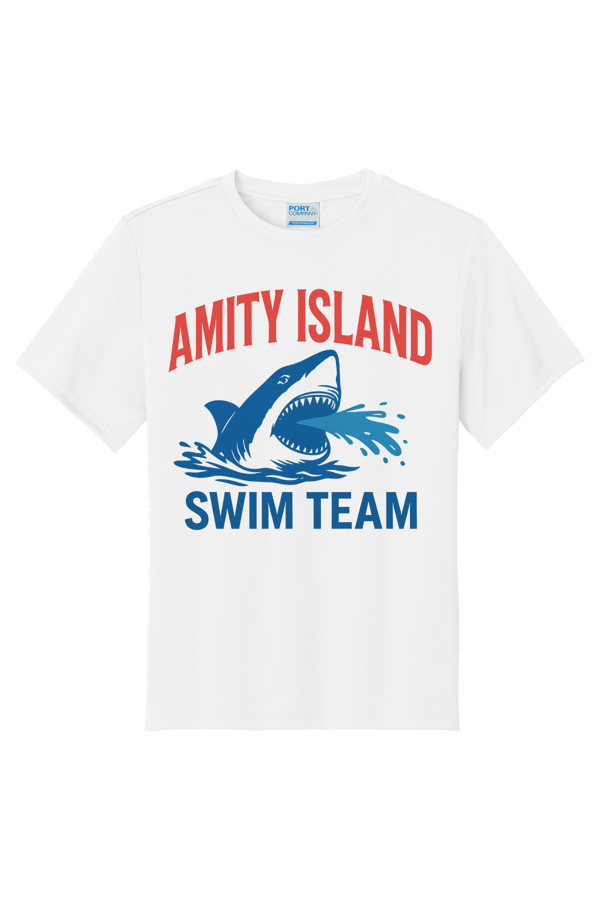 Amity Swim Team T-Shirt - white