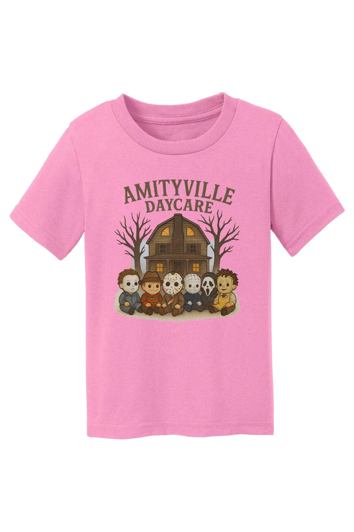 Amityville Daycare T-Shirt - pink