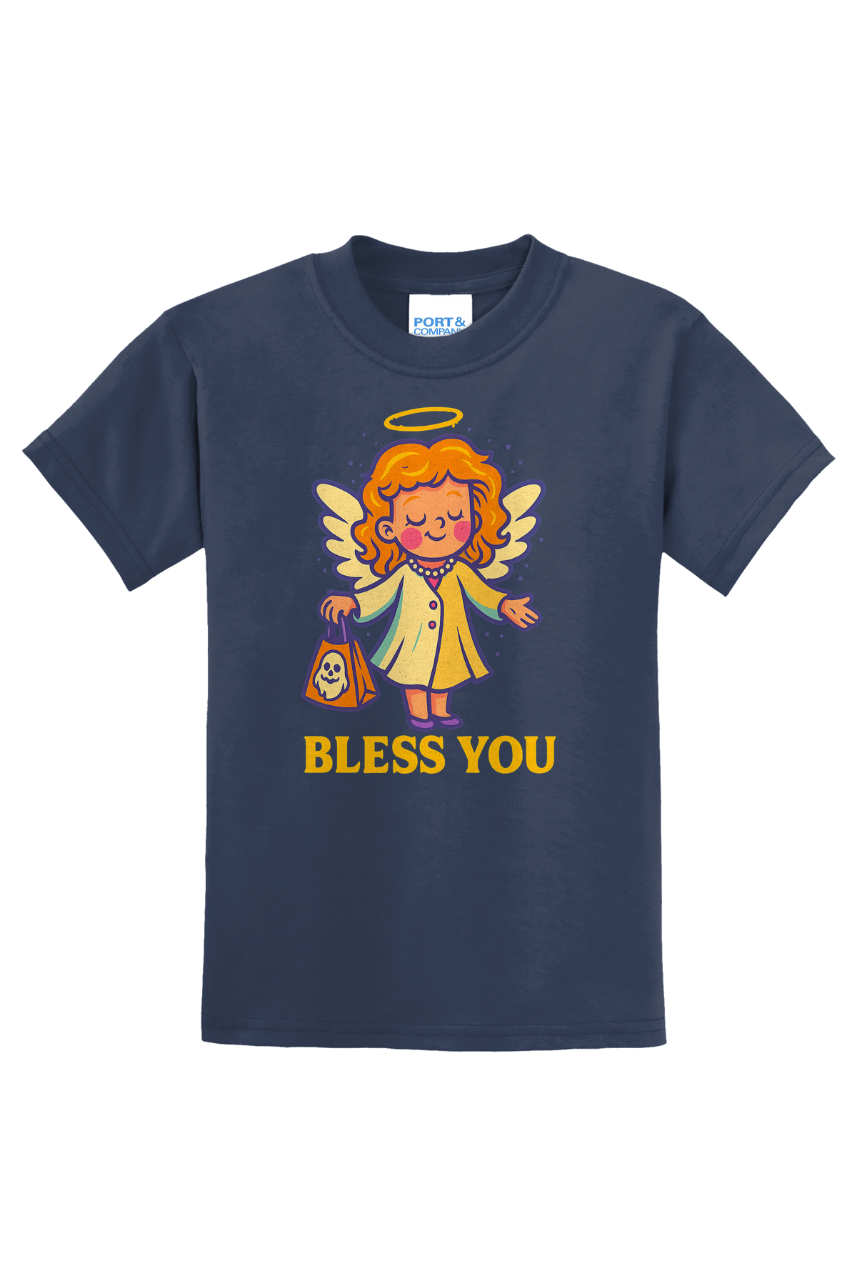 Bless You T-Shirt - navy blue