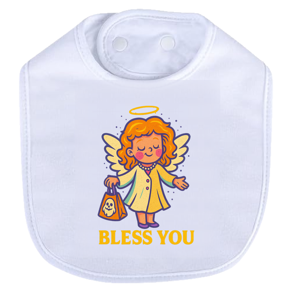Bless You Bib - white