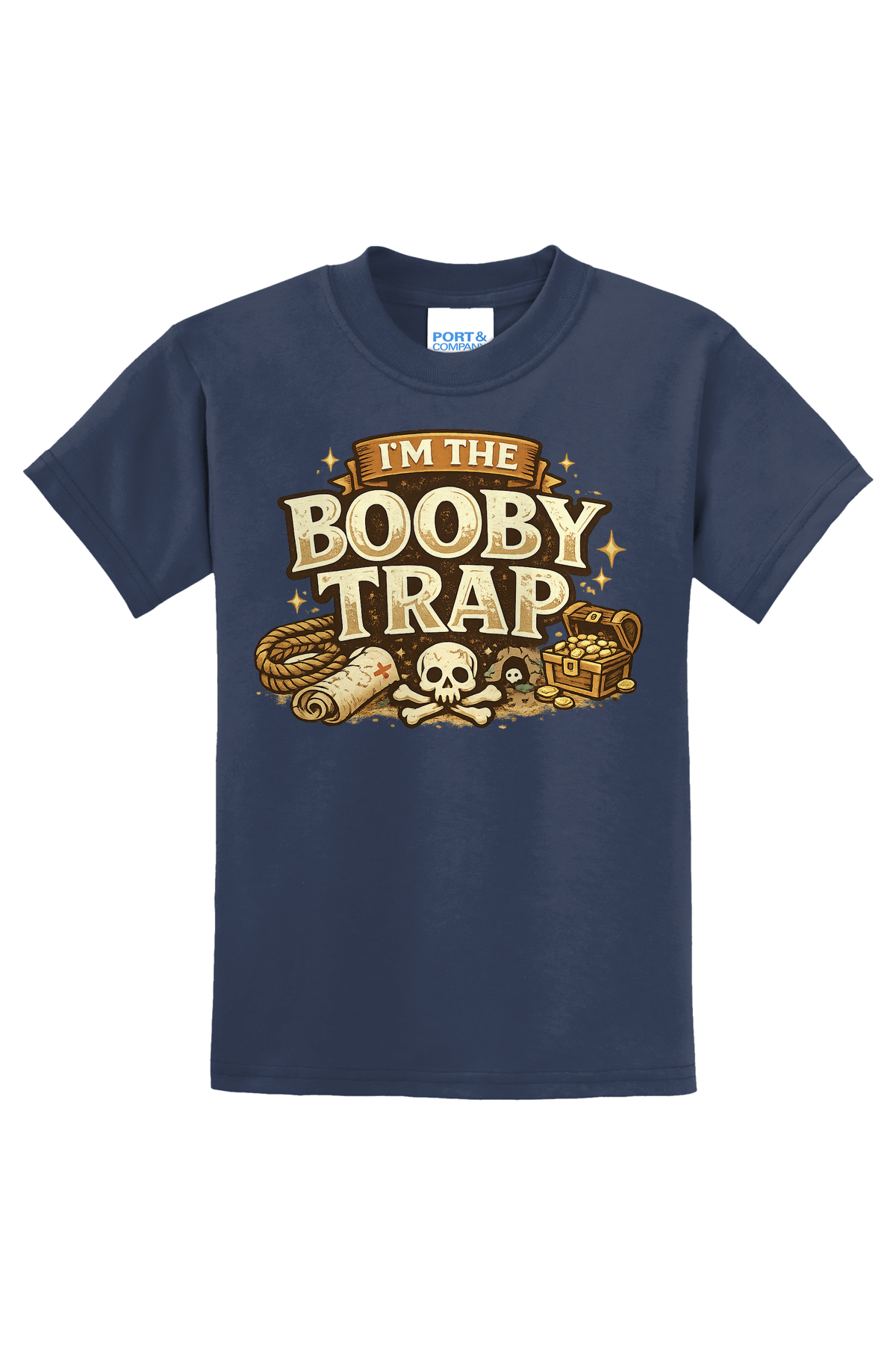 Booby Trap T-Shirt - navy blue