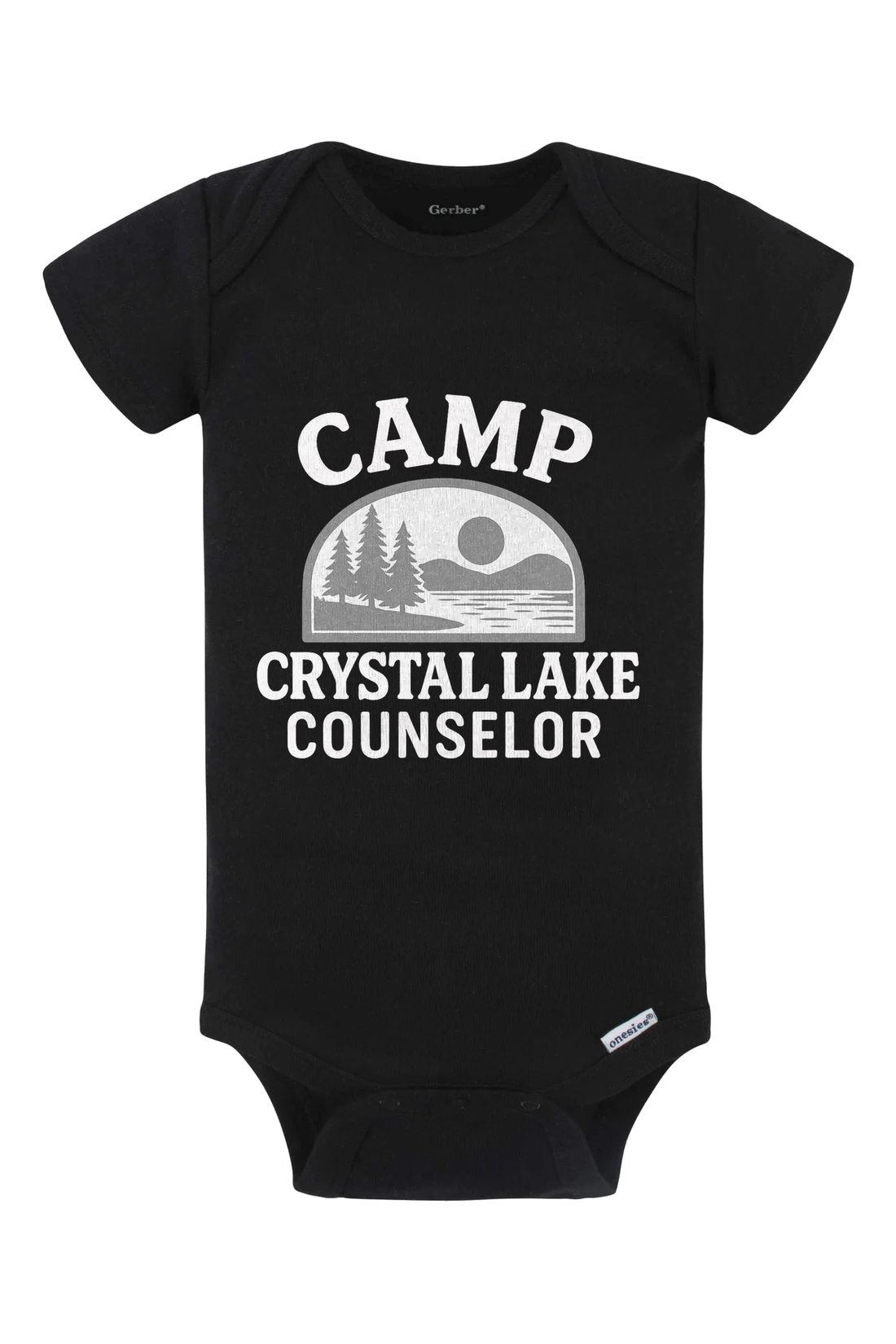 Camp Crystal Lake Counselor Onesie - black
