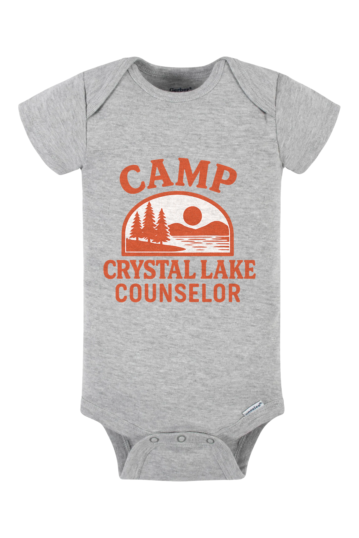 Camp Crystal Lake Counselor Onesie - gray