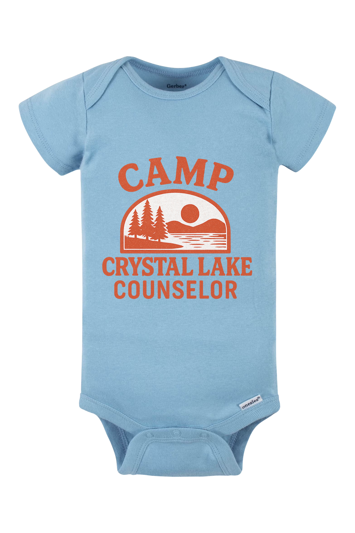 Camp Crystal Lake Counselor Onesie - light blue