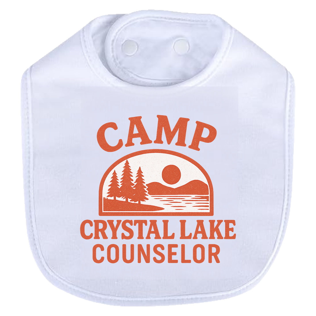 Camp Crystal Lake Counselor Bib - black