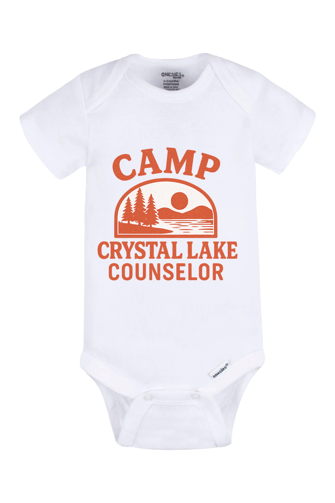 Camp Crystal Lake Counselor Onesie - black