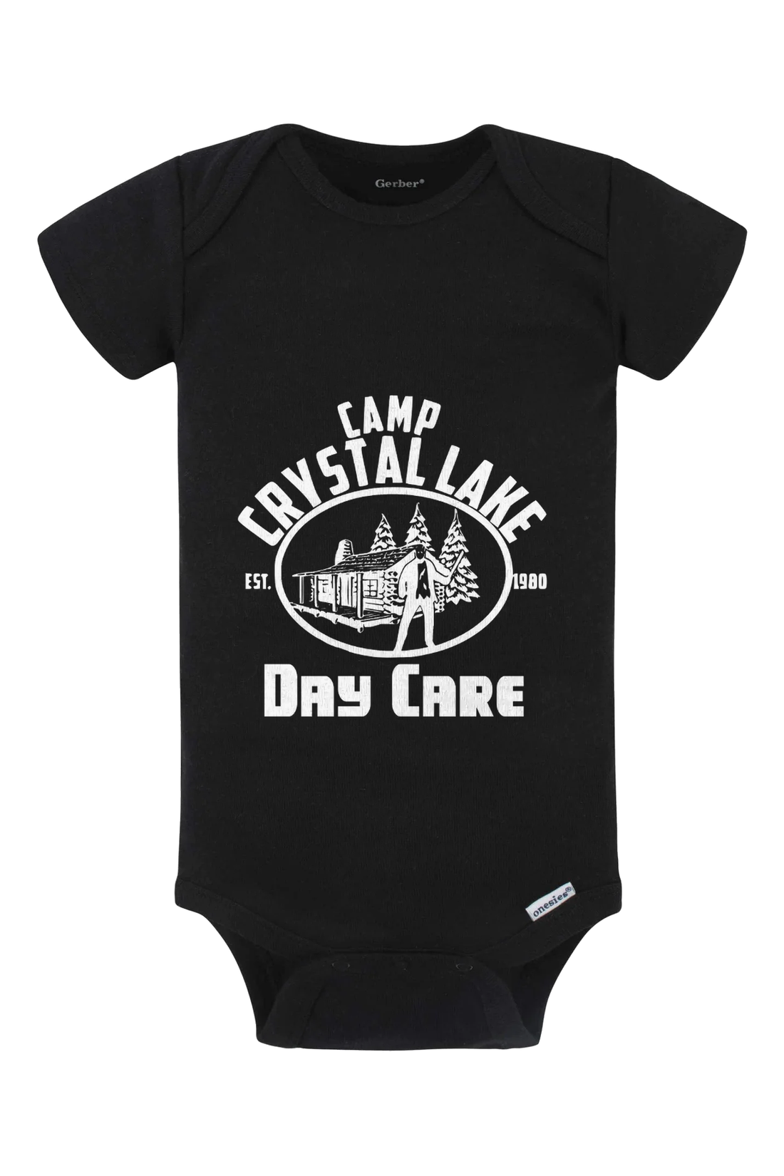 Camp Crystal Lake Daycare Onesie - white