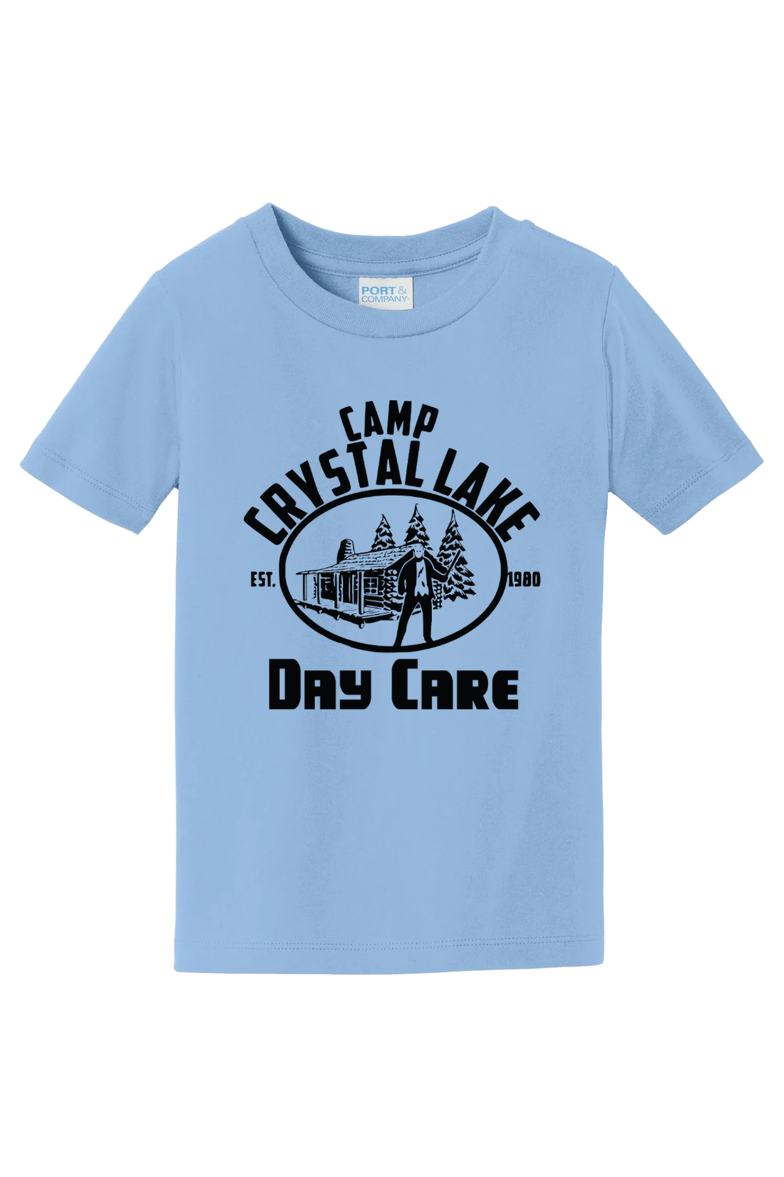 Camp Crystal Lake Daycare T-Shirt - light blue