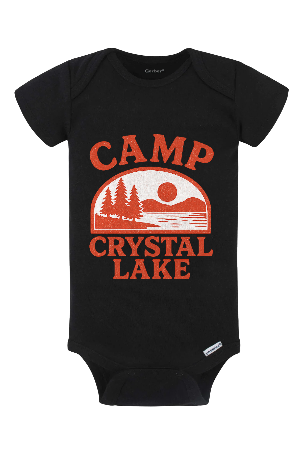 Camp Crystal Lake Retro Onesie - black