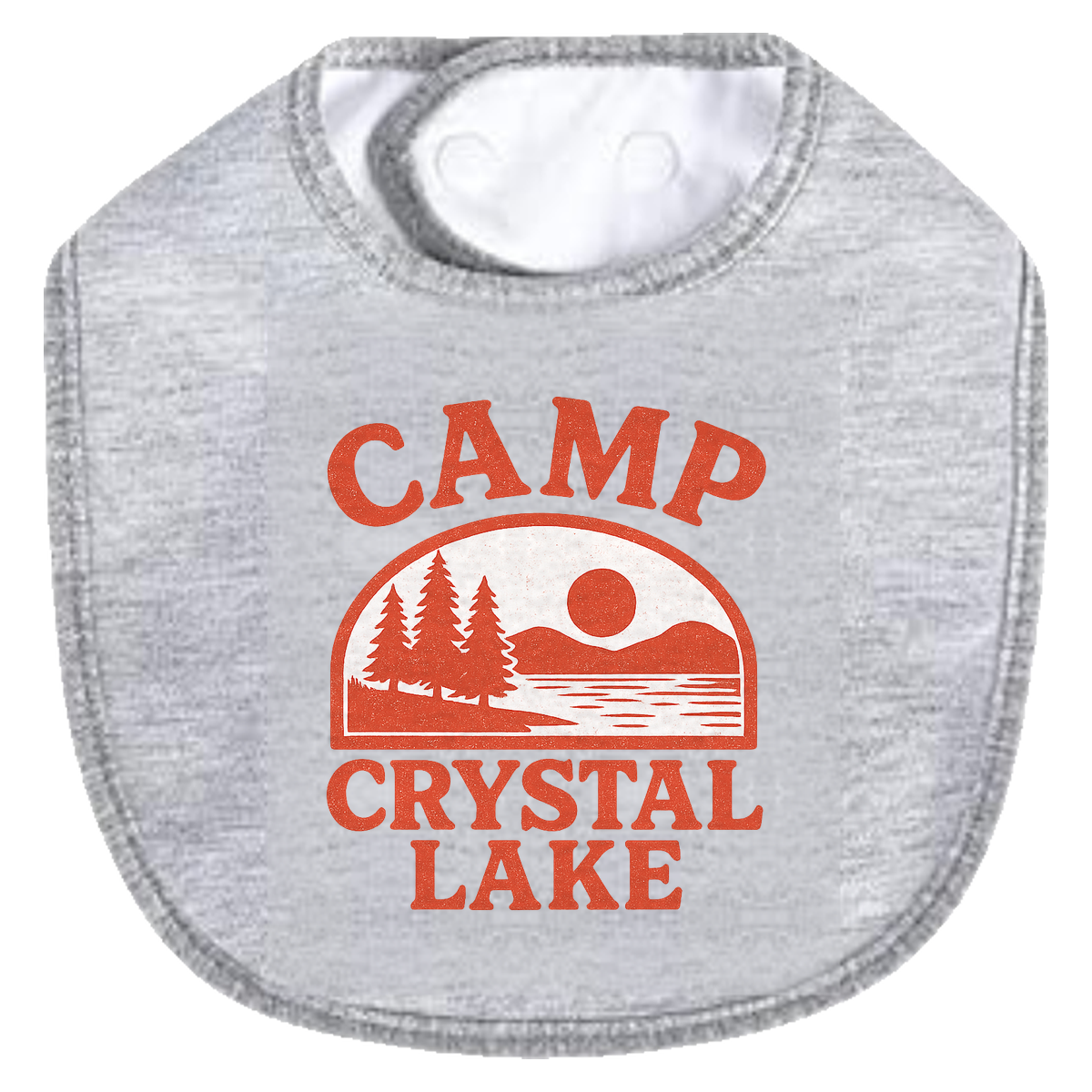 Camp Crystal Lake Retro Bib - gray