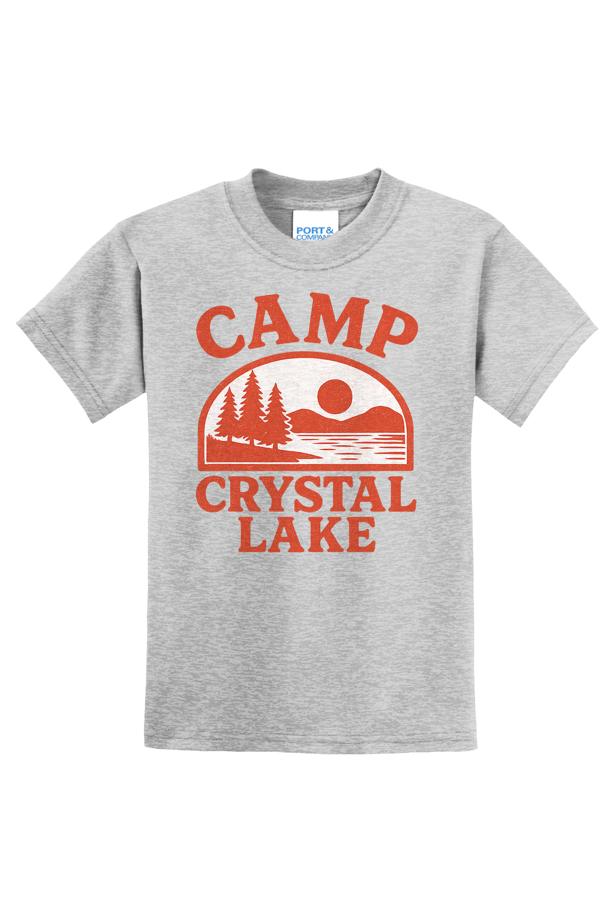 Camp Crystal Lake Retro T-Shirt - gray