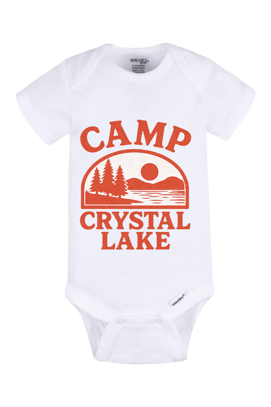 Camp Crystal Lake Retro Onesie - black