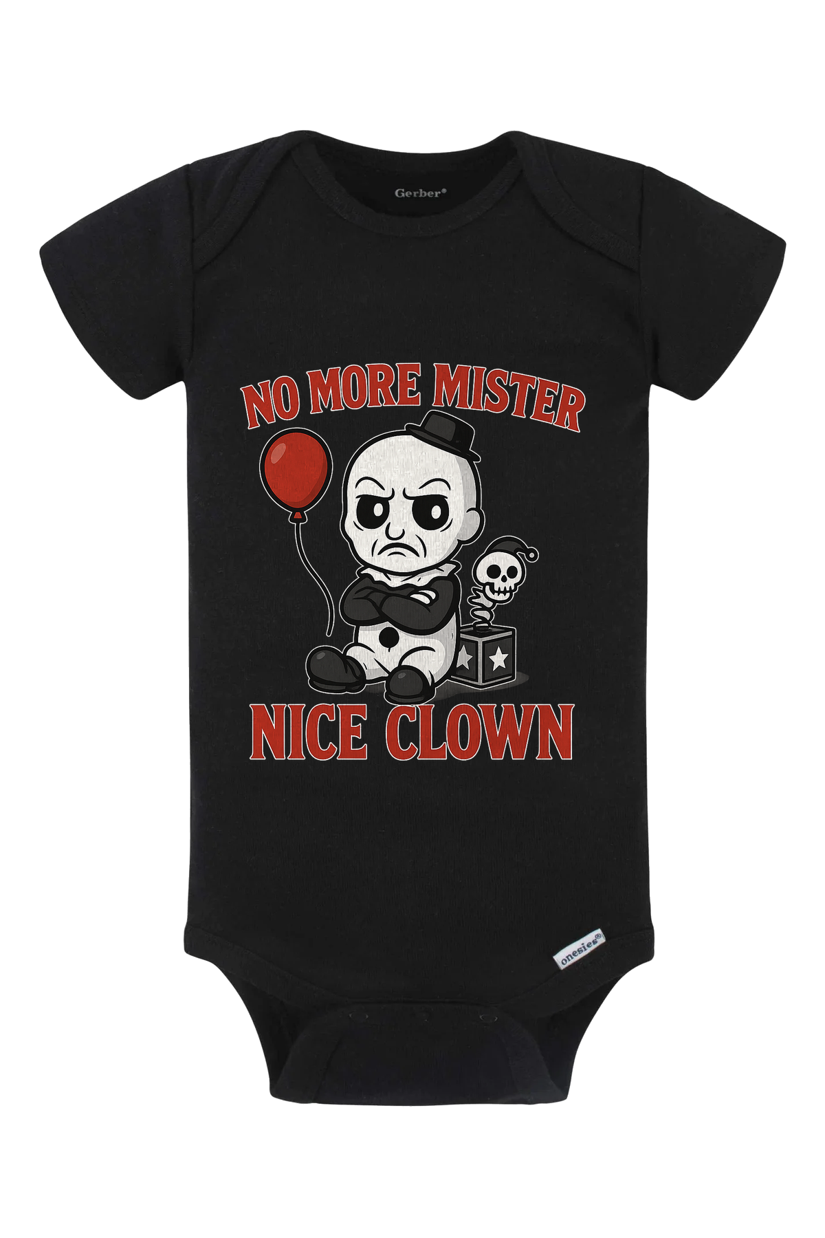Cartoon Terrifier Onesie - black
