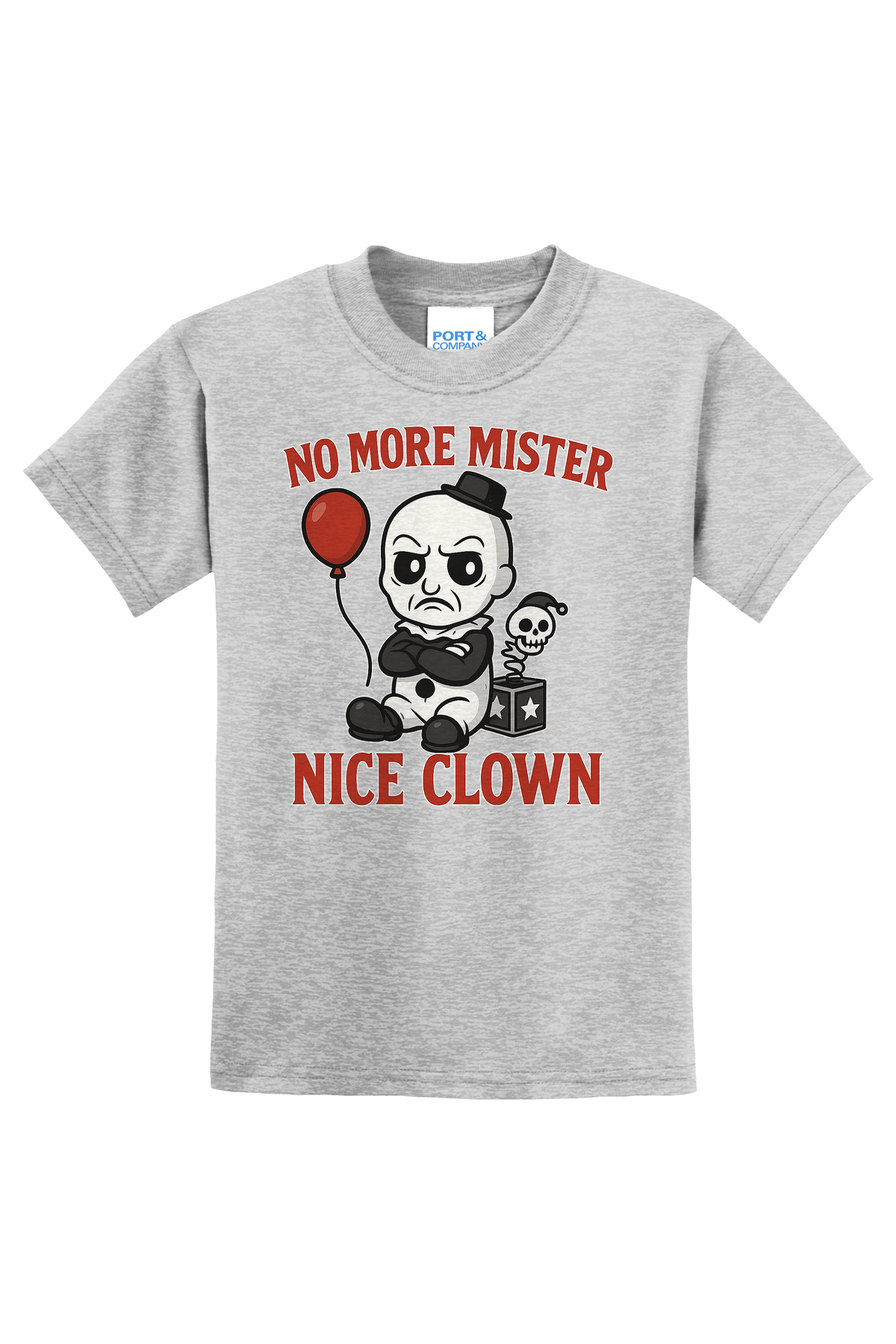 Cartoon Terrifier T-Shirt - gray
