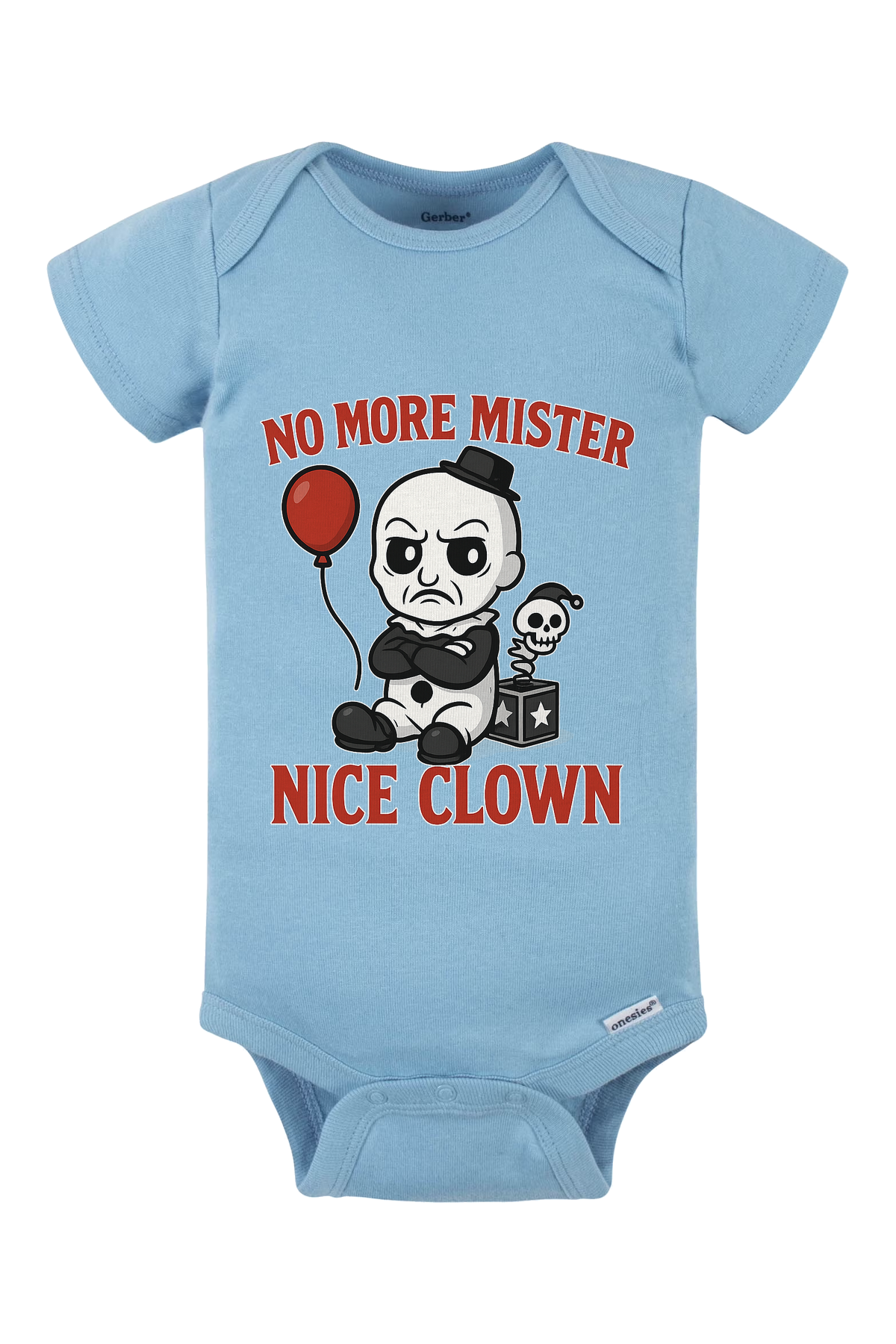 Cartoon Terrifier Onesie - light blue