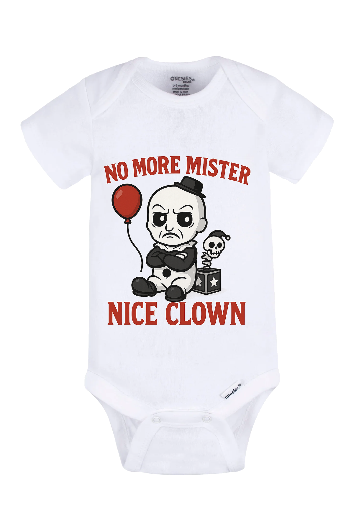 Cartoon Terrifier Onesie - white