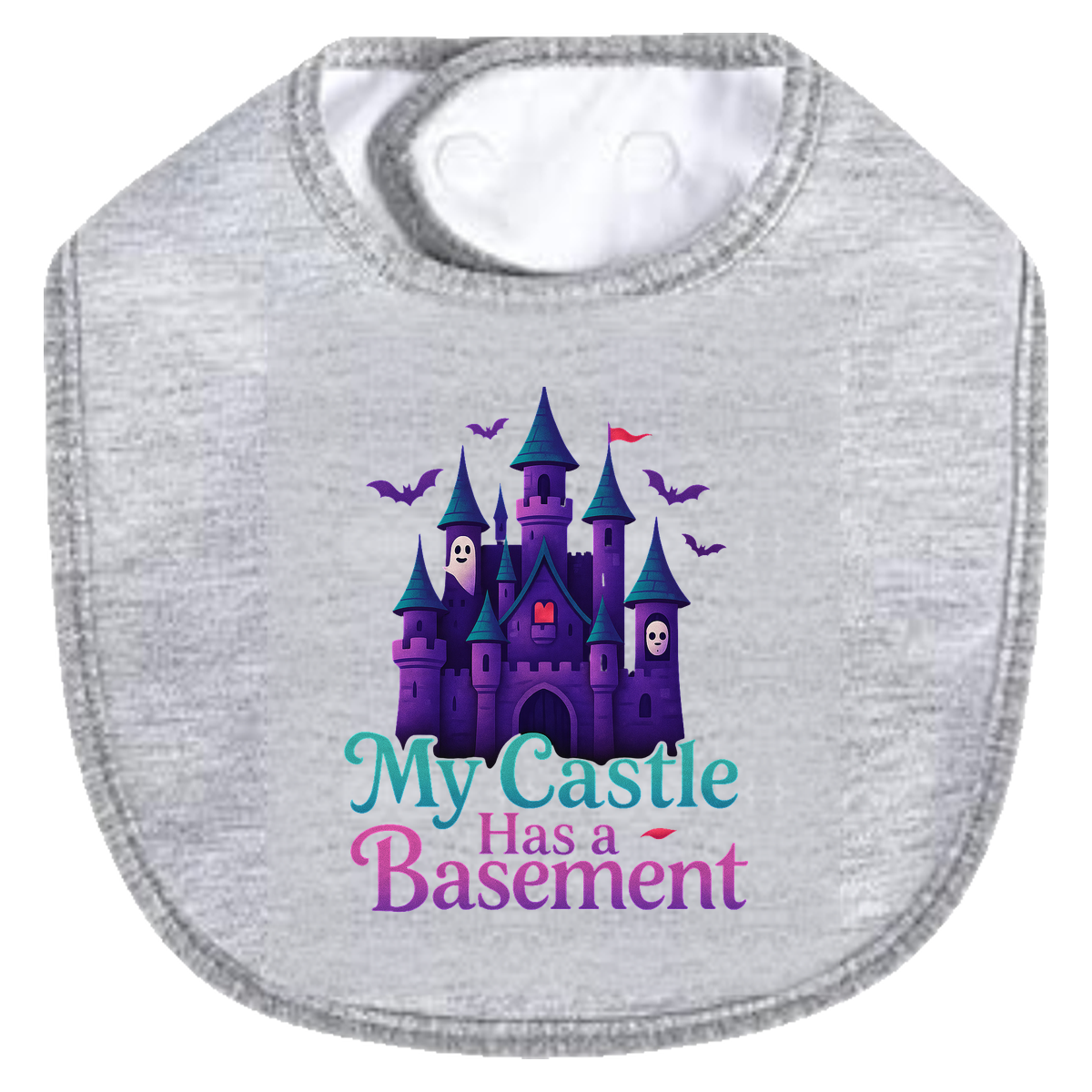 Castle Basement Bib - gray