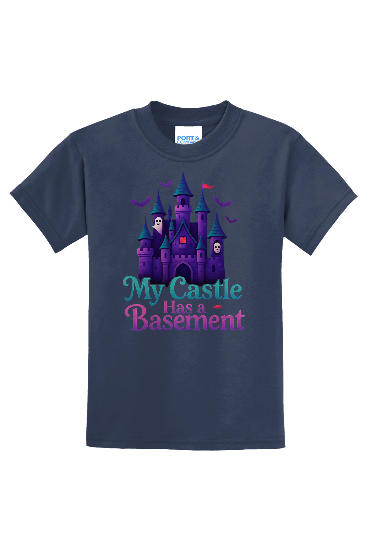 Castle Basement T-Shirt - navy blue