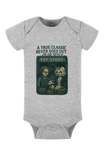 Chucky Classic Toy Store Onesie - gray