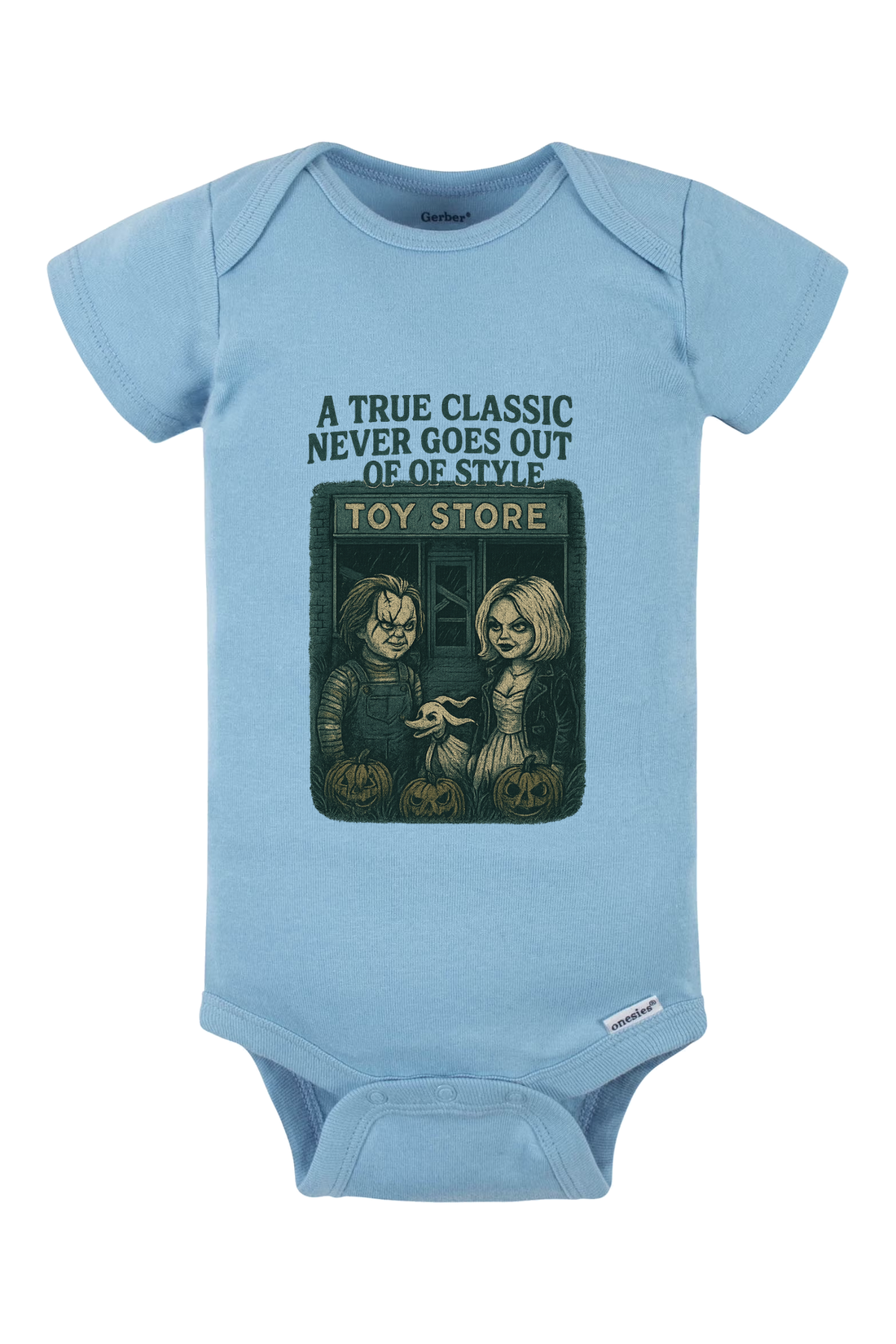 Chucky Classic Toy Store Onesie - light blue