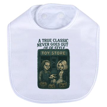 Chucky Classic Toy Store Bib - white