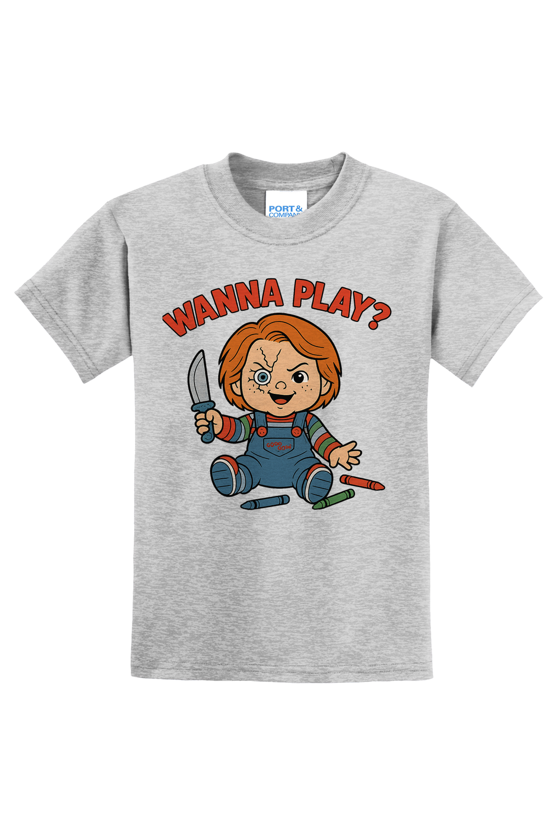 Chucky Wanna Play T-Shirt - gray