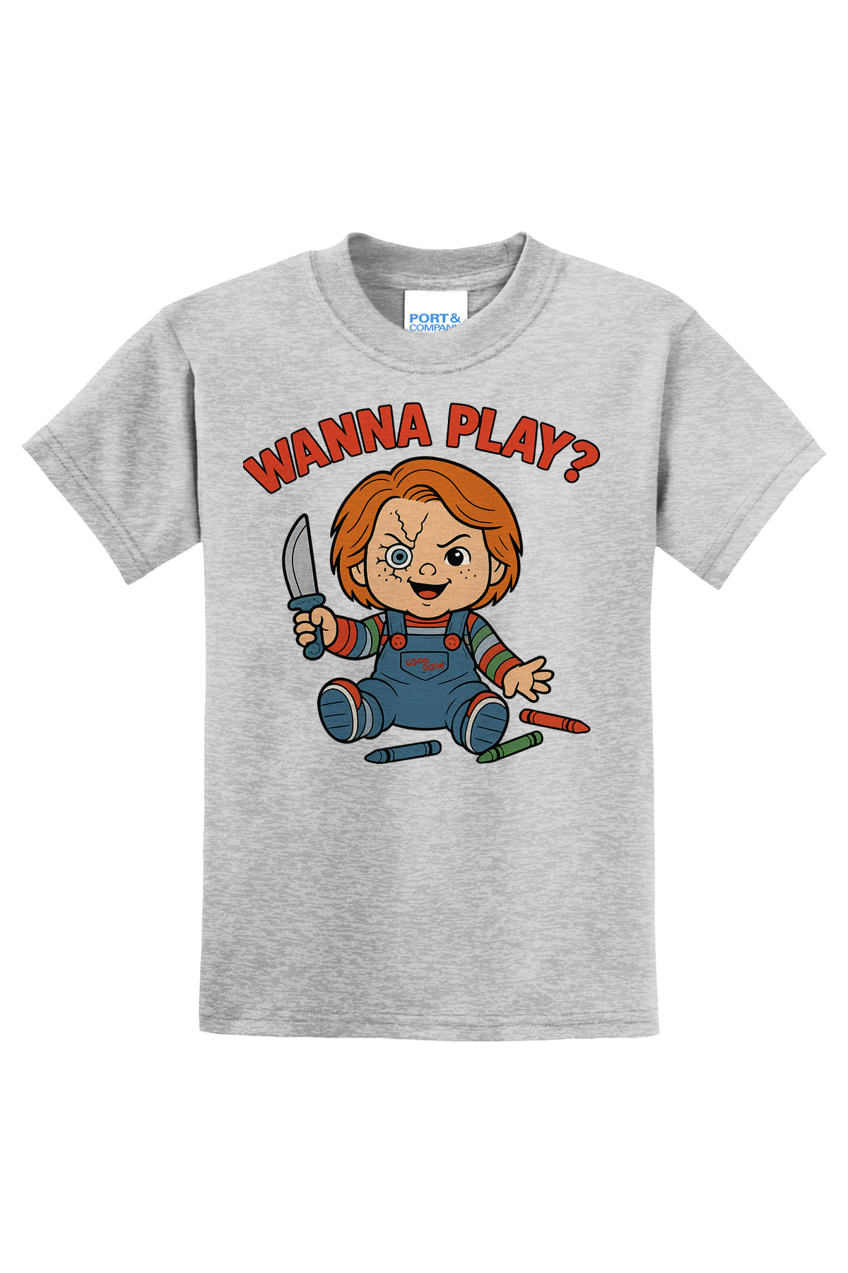 Chucky Wanna Play T-Shirt - gray