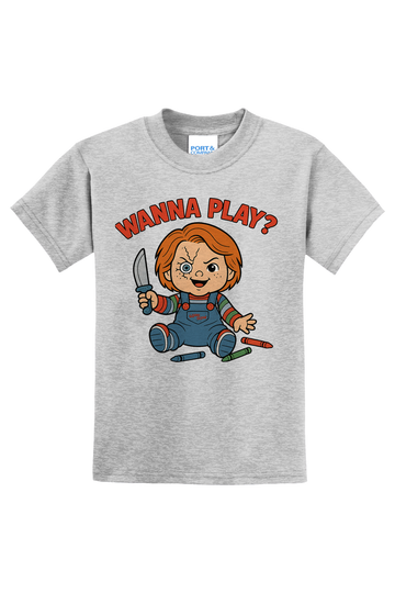 Chucky Wanna Play T-Shirt - gray
