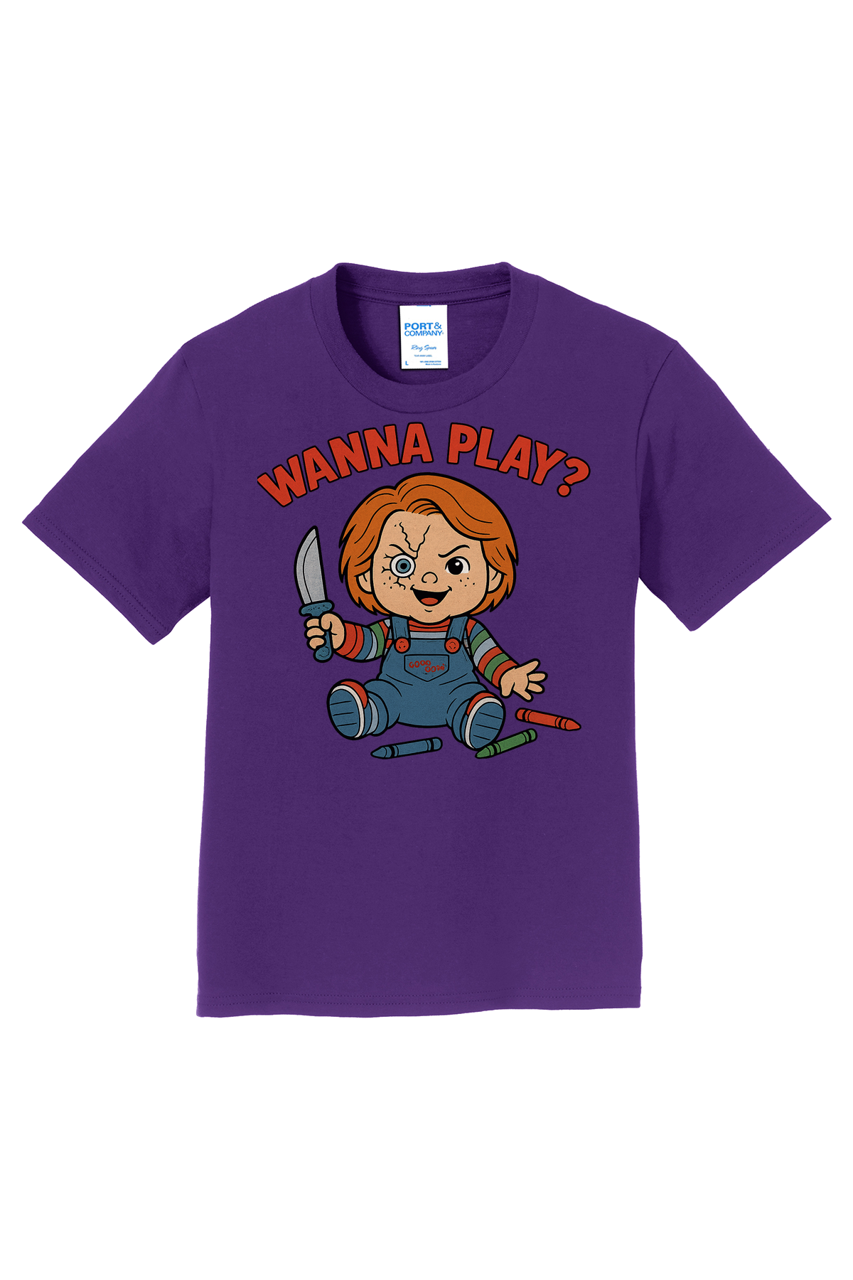 Chucky Wanna Play T-Shirt - purple