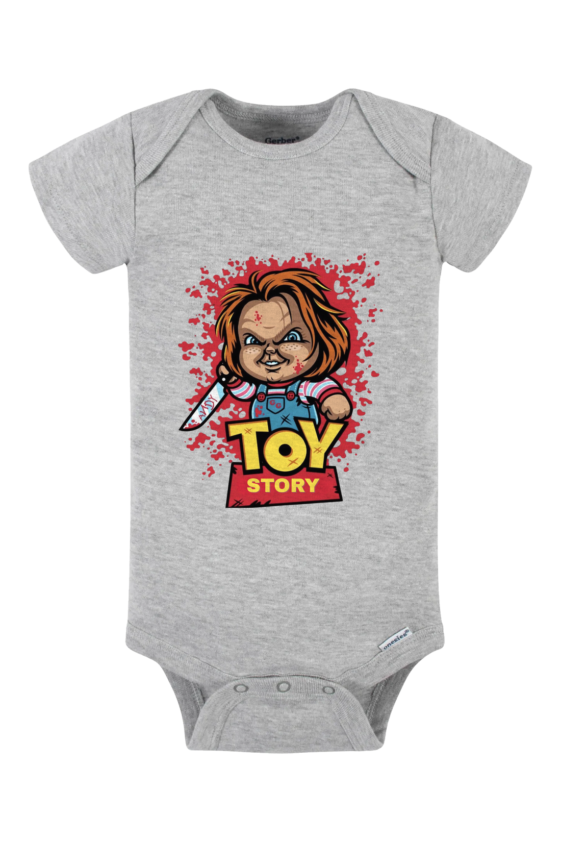 Chucky’s Toy Story Color Onesie - black