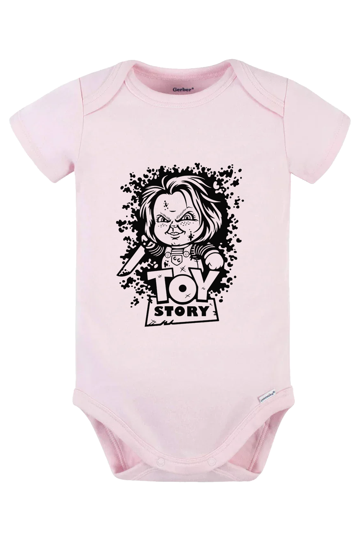 Chucky’s Toy Story White Onesie - pink
