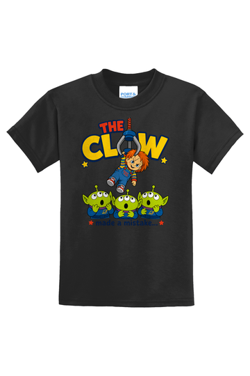 Claw Mistake White T-Shirt - black