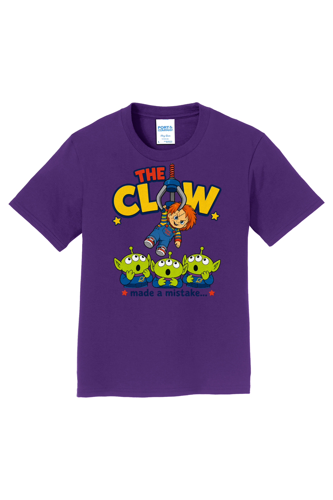 Claw Mistake White T-Shirt - black