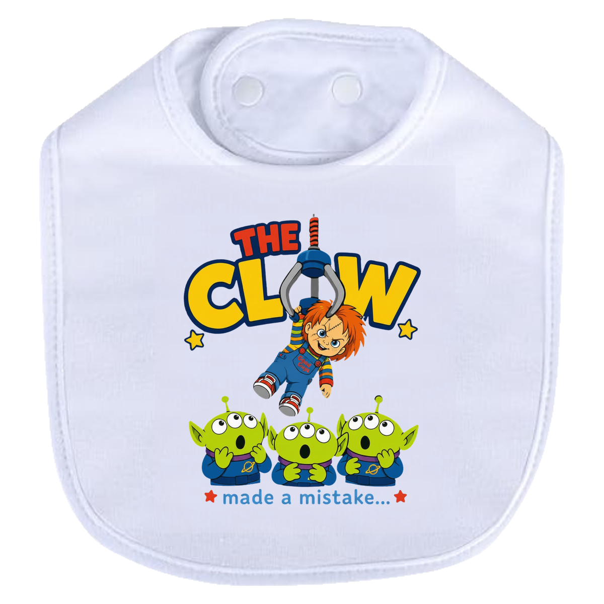 Claw Mistake White Bib - white