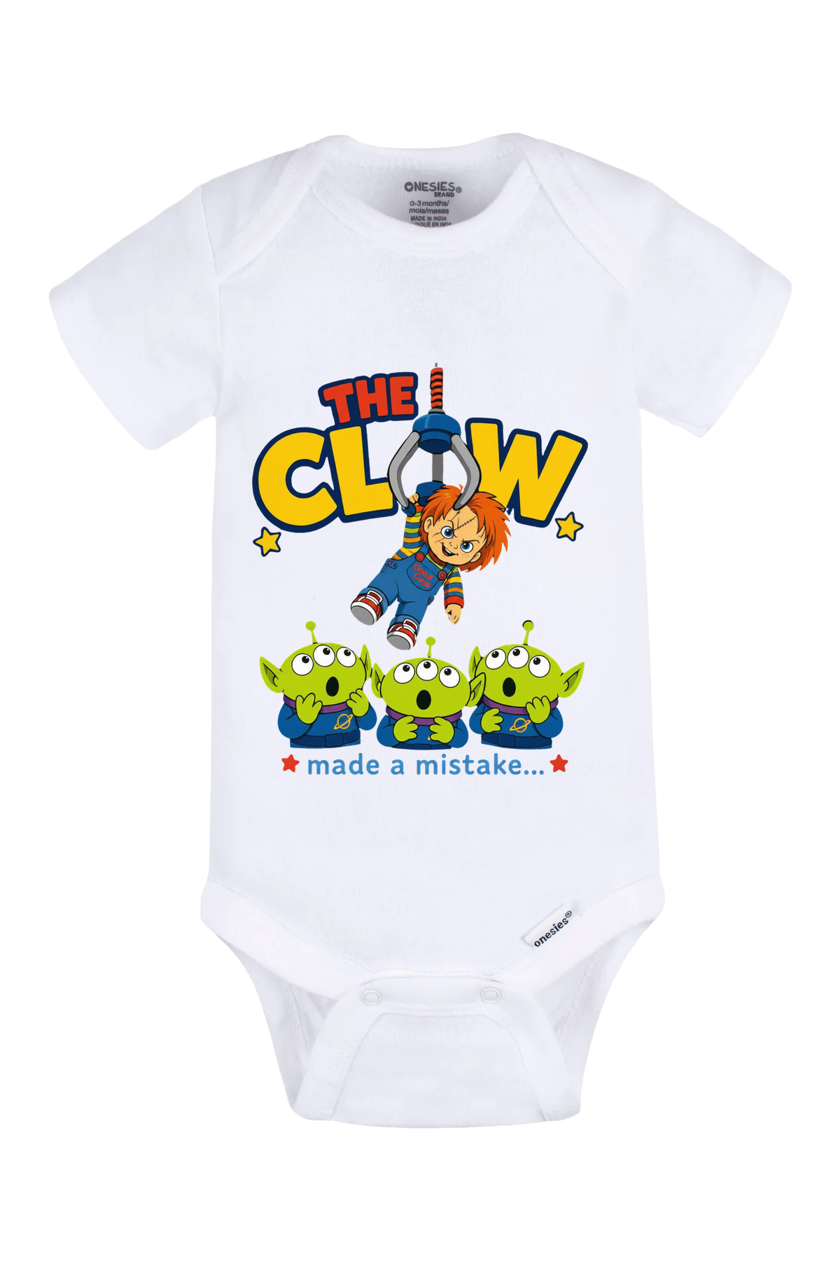 Claw Mistake White Onesie - white