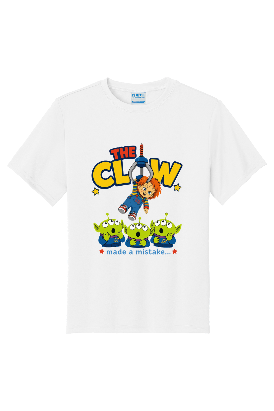 Claw Mistake White T-Shirt - black