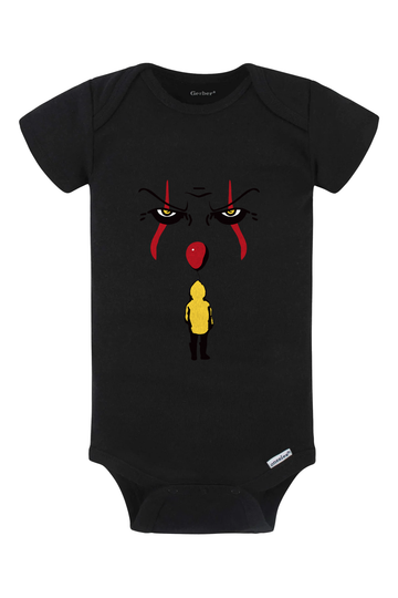Clown Face Onesie - black