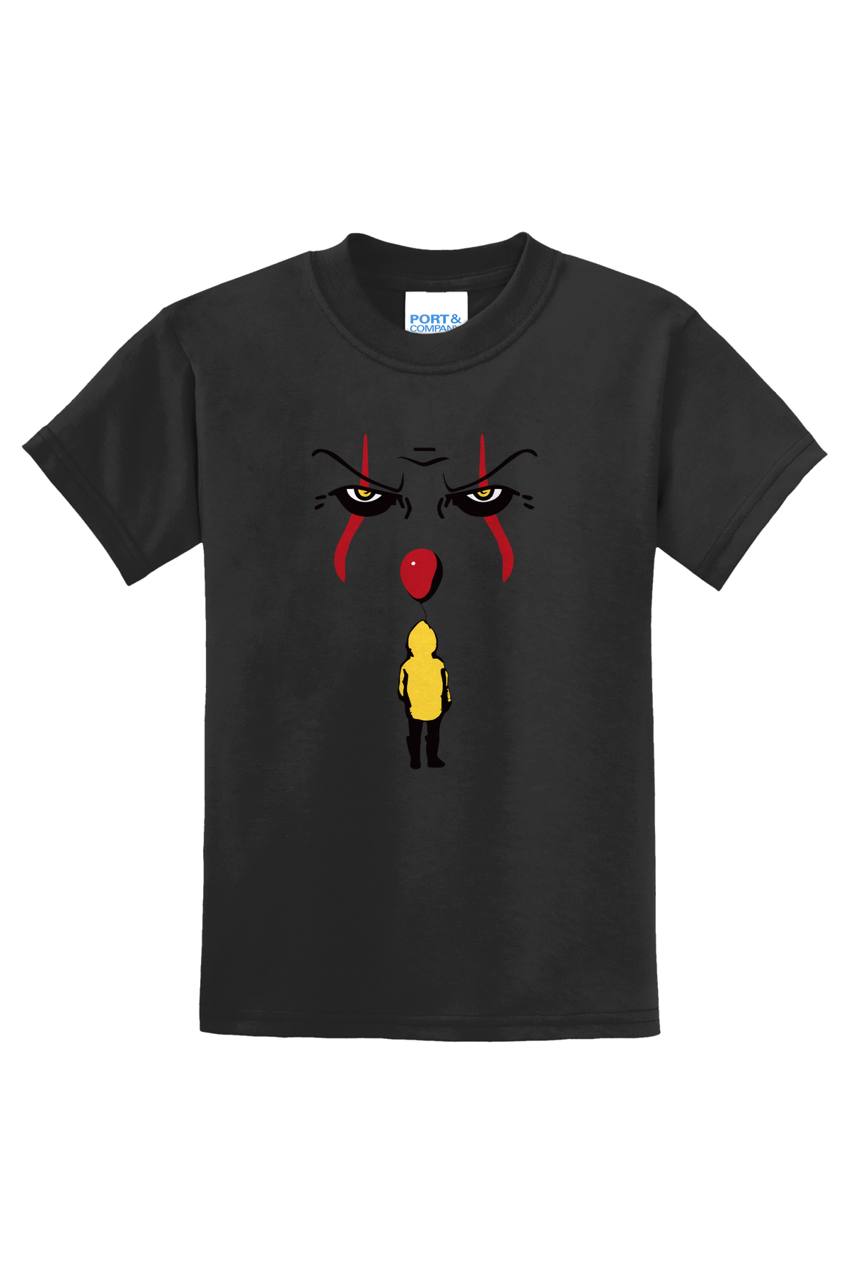 Clown Face T-Shirt - black