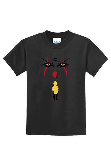 Clown Face T-Shirt - black