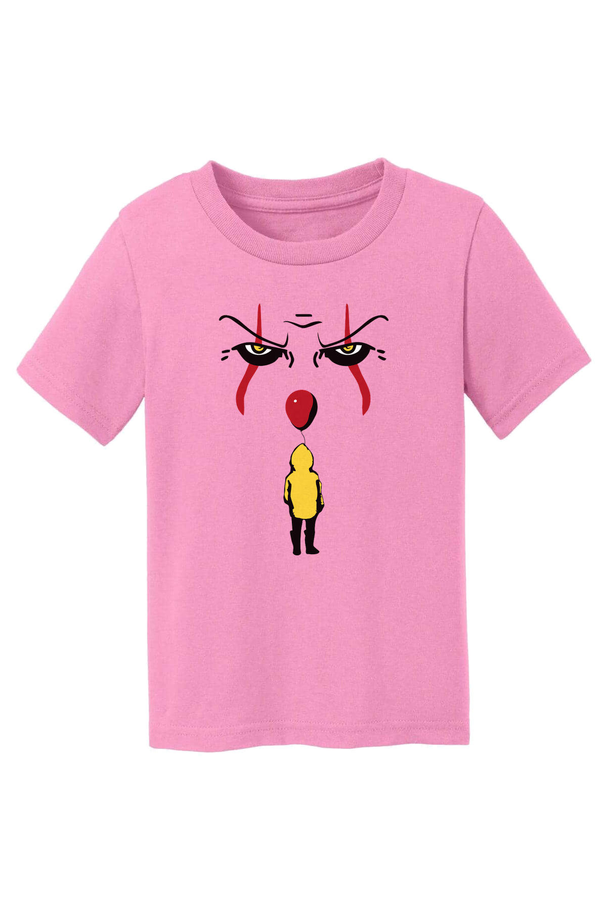 Clown Face T-Shirt - pink