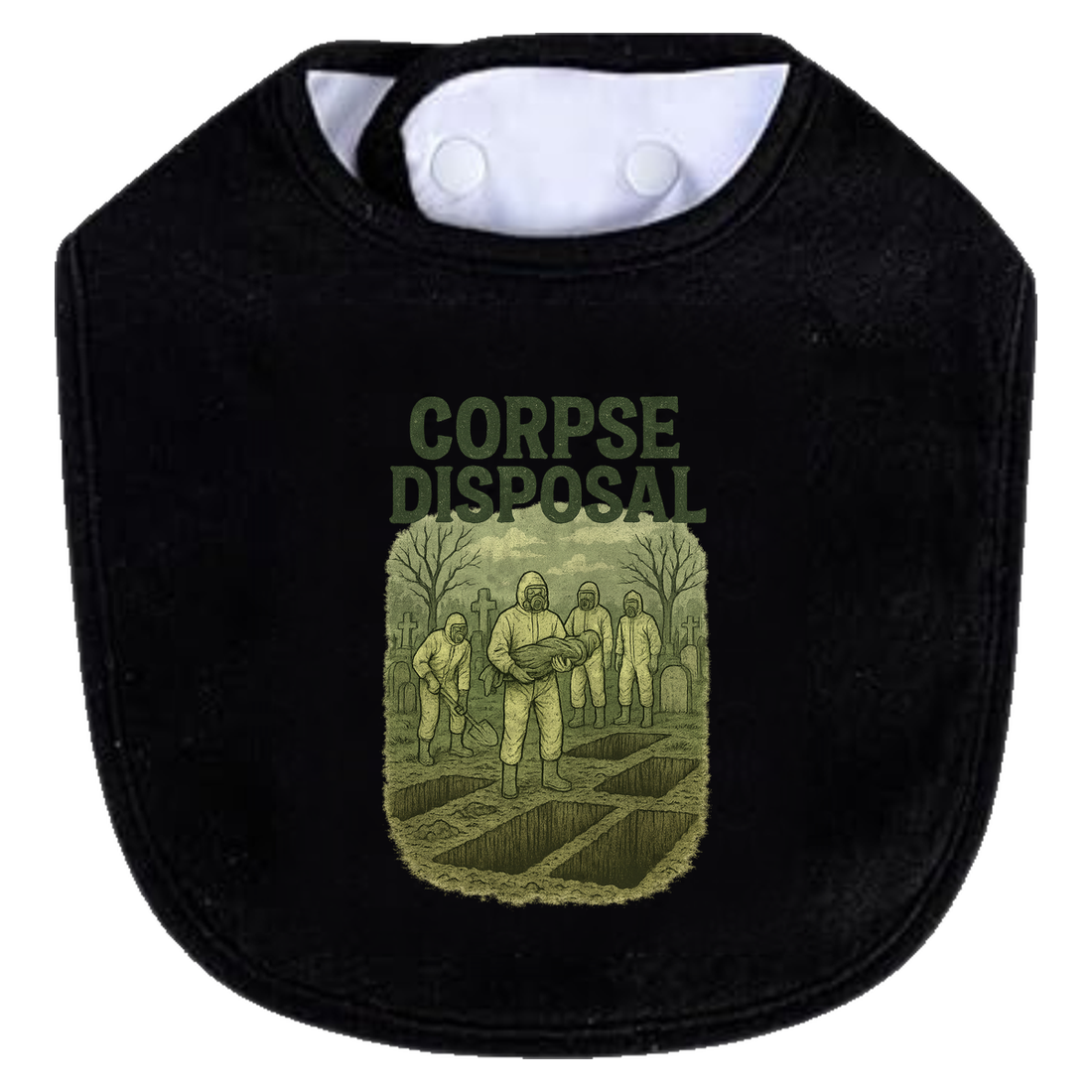 Corpse Disposal Bib - gray