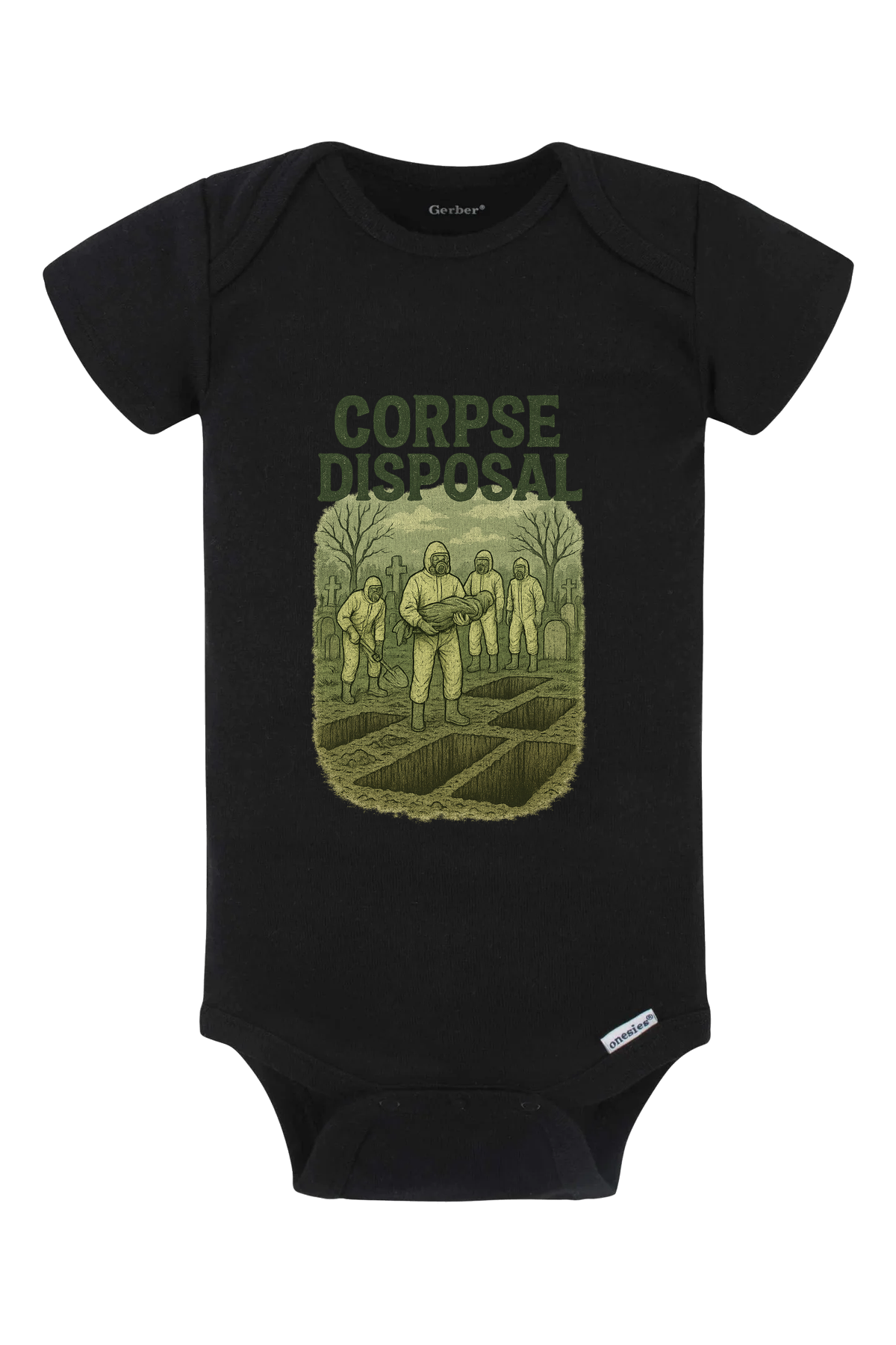 Corpse Disposal Onesie - black