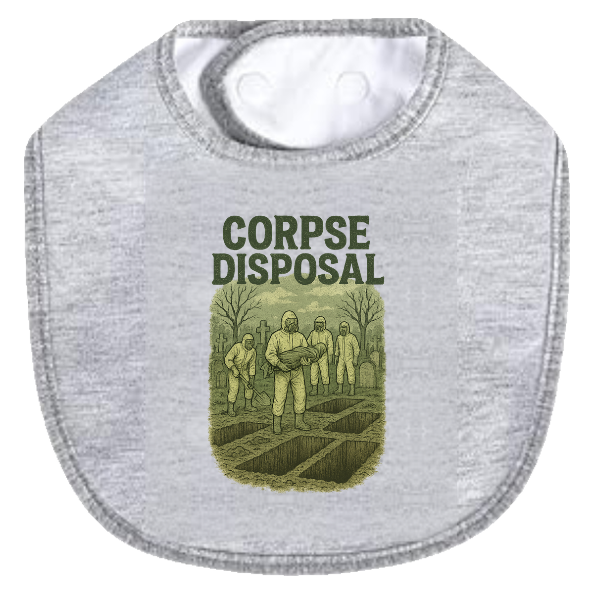 Corpse Disposal Bib - gray