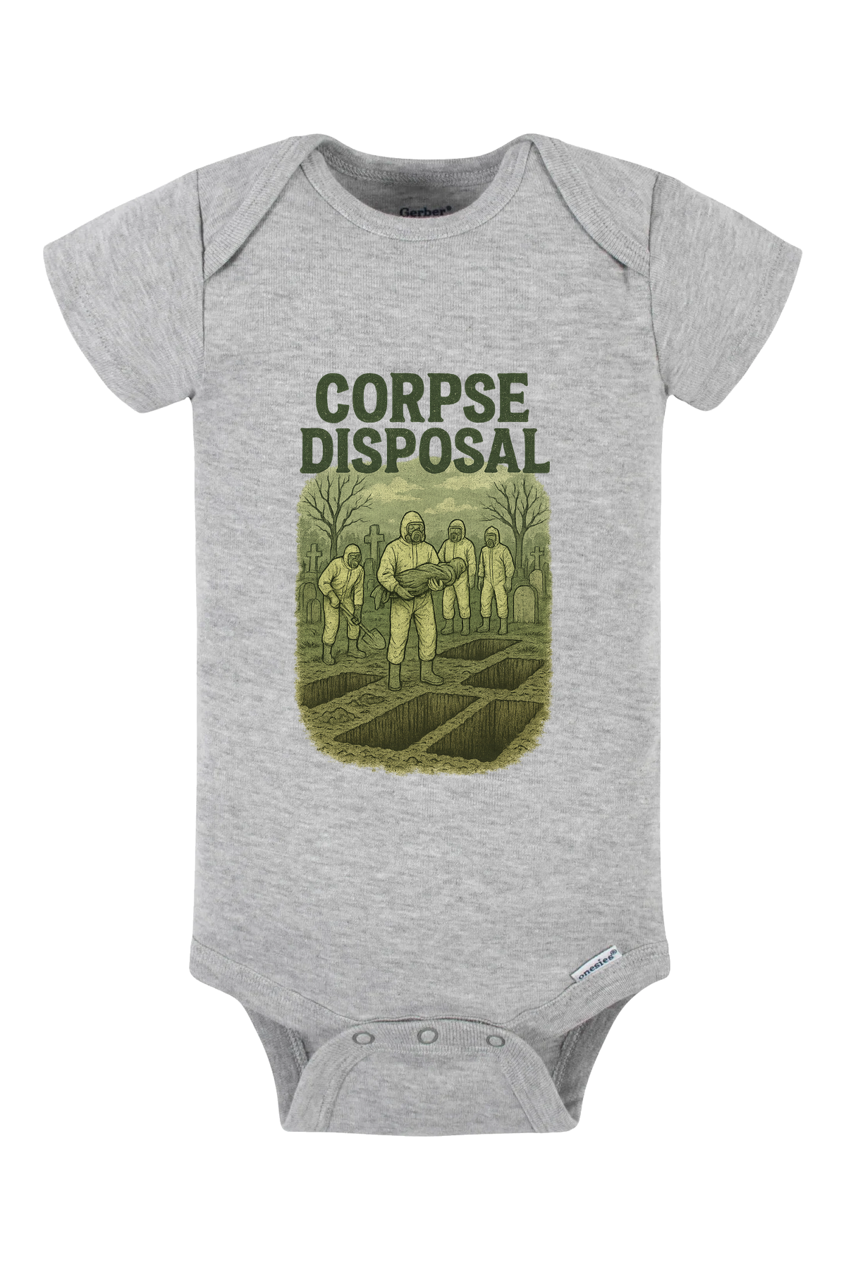 Corpse Disposal Onesie - gray